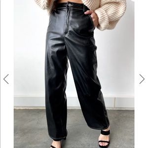 NWT Black vegan leather pants